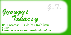 gyongyi takacsy business card